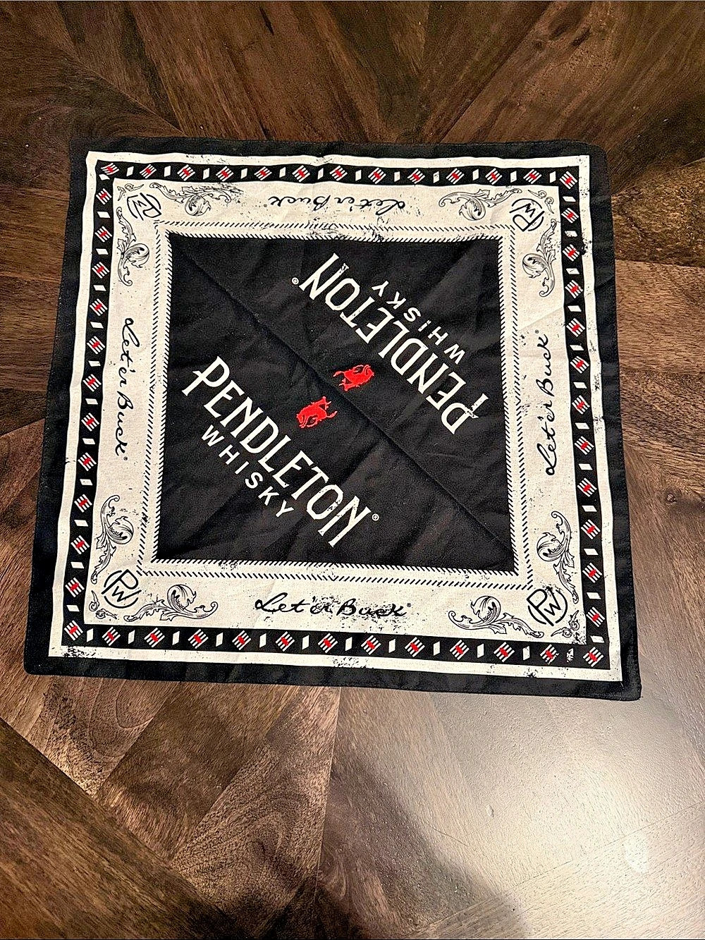 Pendleton Printed Square Scarf in Black & White